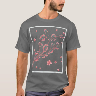 T-shirt Fleur rose japonaise Fleur Sakura Fleur de cerisie