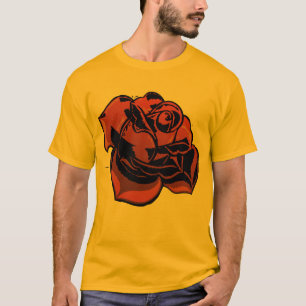 T-shirt fleur rose tattoo
