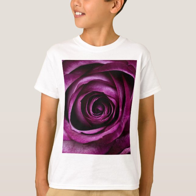 T-shirt Fleur Rose violet (Devant)