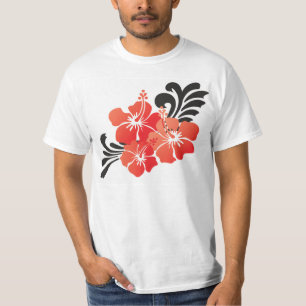 T-shirt Fleur rouge de ketmie d'Hawaï