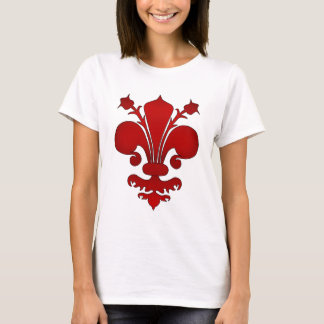 T-shirt Fleur rouge de lis