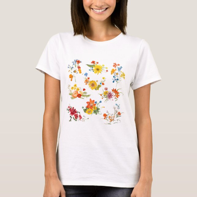 t-shirt fleur sauvage (Devant)