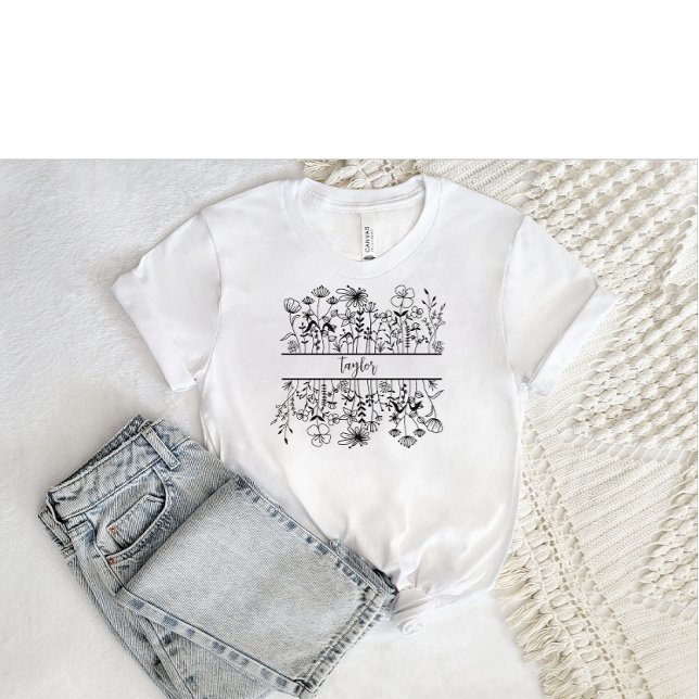 T-shirt Fleur sauvage (Créateur téléchargé)