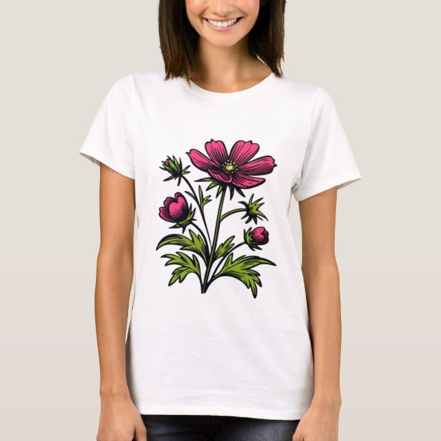 T-shirt Fleur sauvage (Devant)