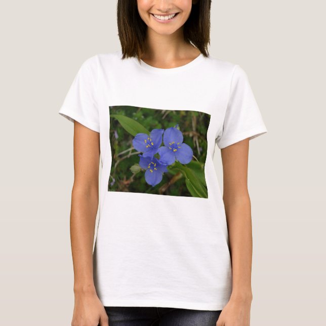 T-shirt Fleur sauvage Blue Spiderwort Hot Springs AR Cadea (Devant)