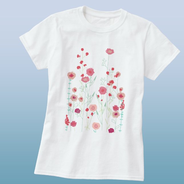 T-shirt Fleur sauvage Boho (Créateur téléchargé)