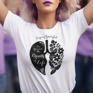 T-shirt Fleur sauvage de transplantation pulmonaire Respir