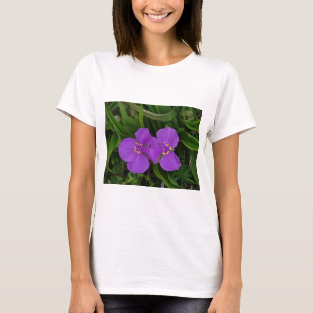 T-shirt Fleur sauvage Fuchsia Spiderwort Hot Springs Cadea (Devant)