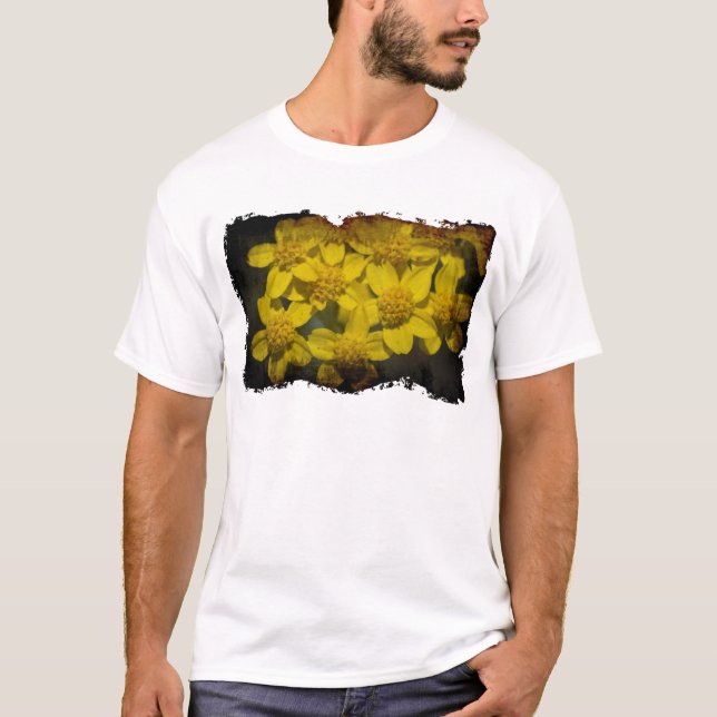 T-shirt Fleur sauvage jaune (Devant)