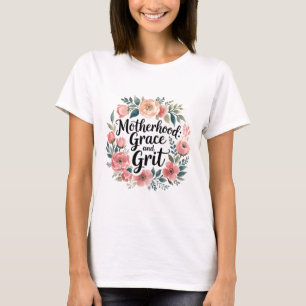 T-shirt Fleur sauvage Mama Shirt   Grace & Grit Floral Tee