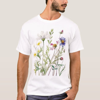 T-shirt Fleur sauvage minimaliste