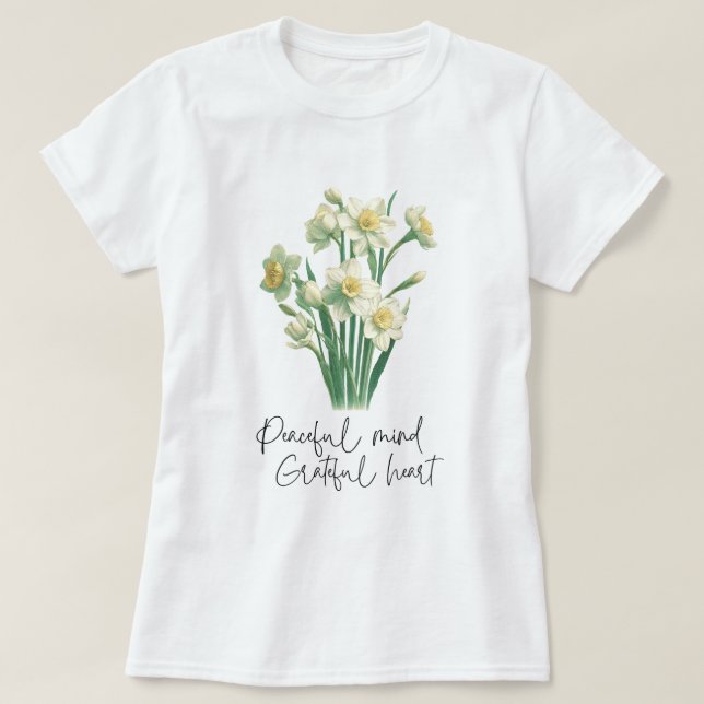 T-shirt Fleur sauvage Narcissus (Design devant)