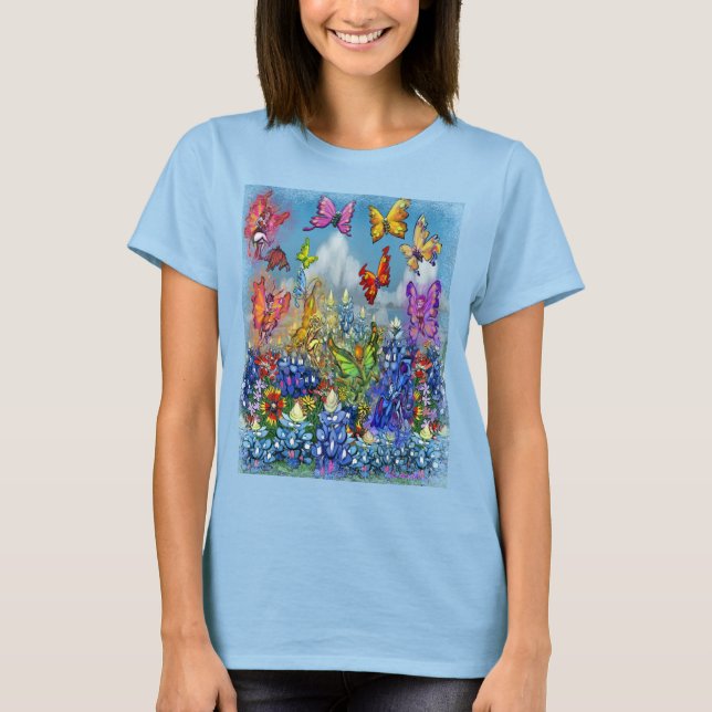 T-shirt fleur sauvage Rainbow Féeries (Devant)