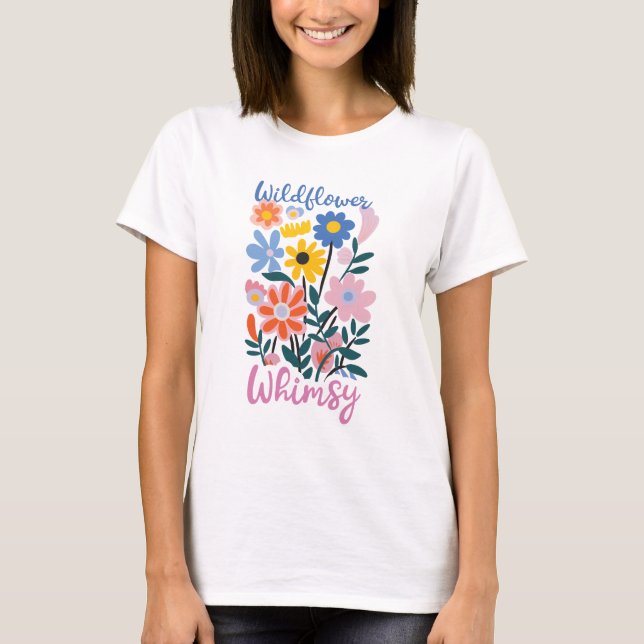 T-shirt fleur sauvage Whimsy Floral (Devant)