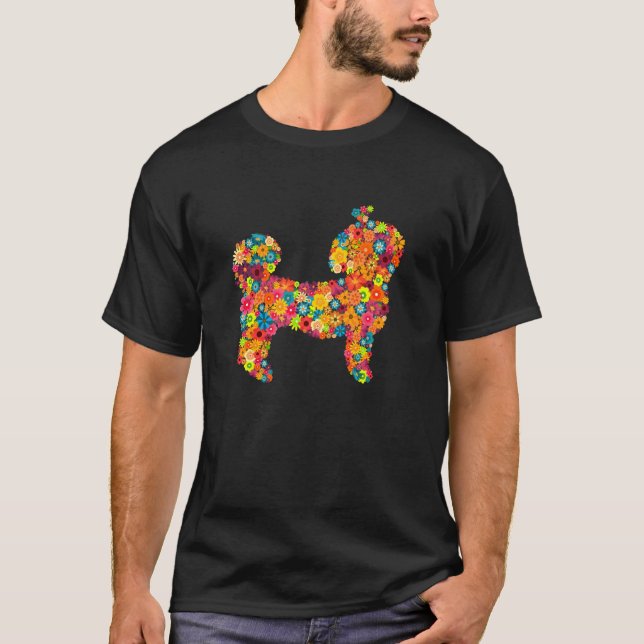T-shirt Fleur Shih Tzu (Devant)