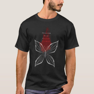 T-shirt Fleur Souche De Pluie Crimson [1] De L'Officia Du 