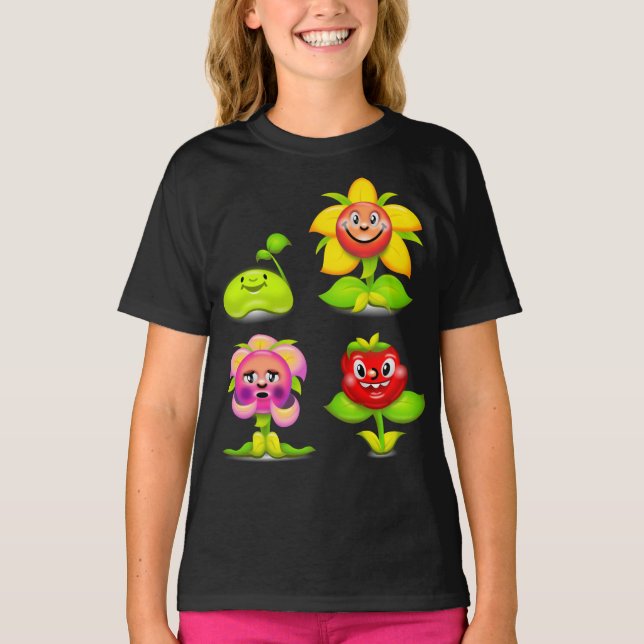 T-shirt Fleur sourire (Devant)