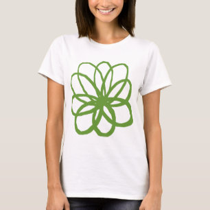 T-shirt Fleur spontanée - Avocado Green