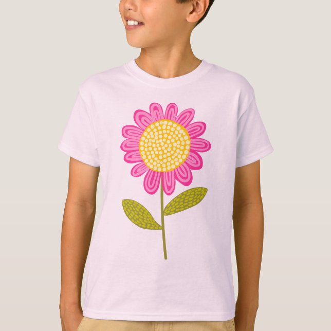 T-shirt Fleur stylisée (Devant)