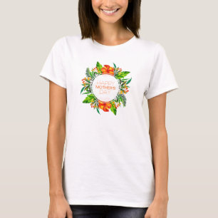T-shirt Fleur tropicale Bonne fête des mères Chemise