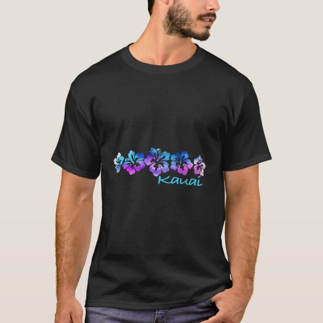 T-Shirt Fleur Tropicale de Kauai - Vacances Plage (Devant)