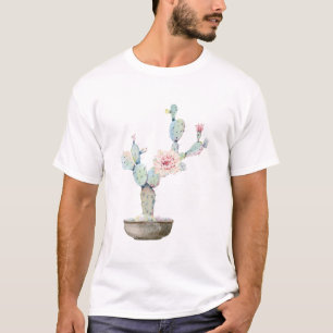 T-shirt Fleur verte déchirée de Cactus