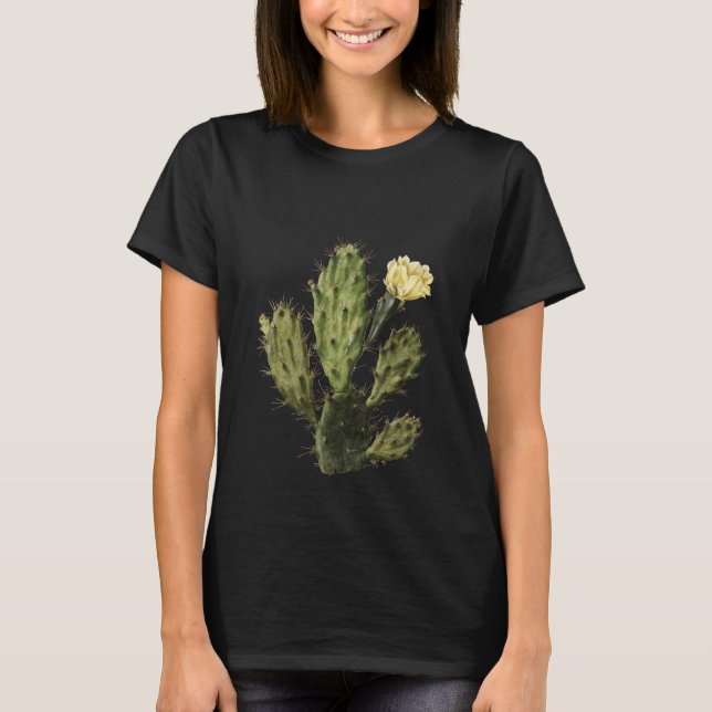 T-shirt Fleur Vintage Cactus (Devant)