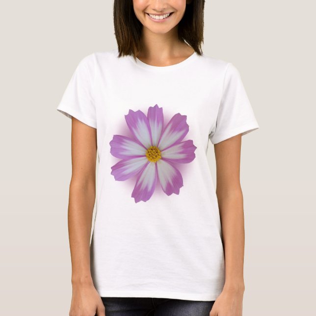 T-shirt Fleur violette claire (Devant)