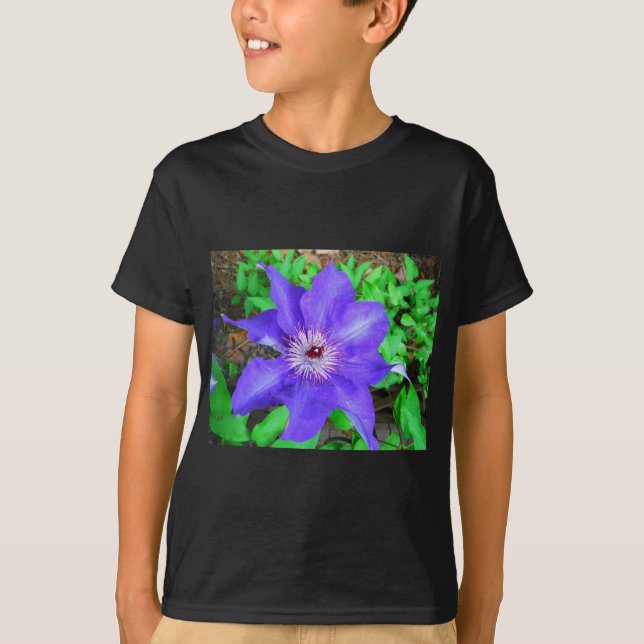 T-shirt Fleur violette Clematis (Devant)