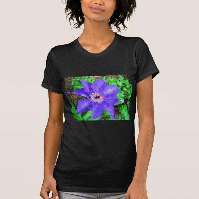 T-shirt Fleur violette Clematis (Devant)