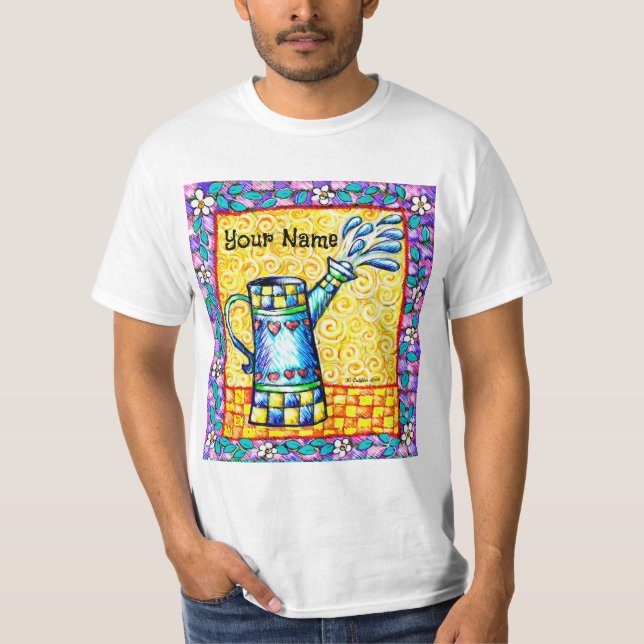 T-shirt Fleur Watercan Hearts (Devant)