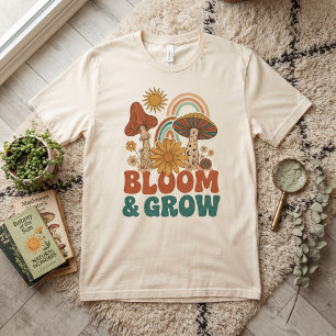 T-Shirt Fleurir & Grandir Rétro Boho Champignon Ar
