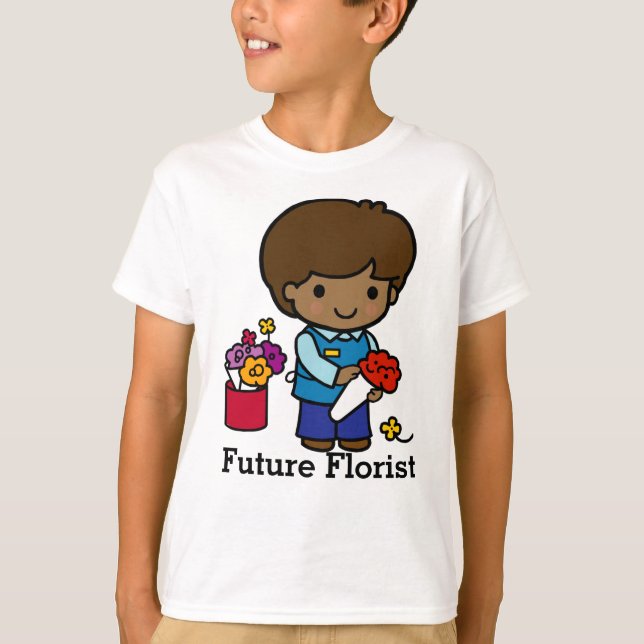 T-shirt Fleuriste aux fleurs (Devant)