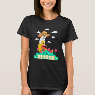 T-shirt Fleuriste de chats Femmes Jardinier Fleuriste Jard
