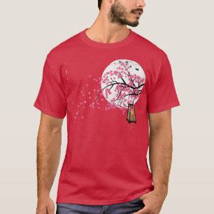 T-shirt Fleuron d'art graphique japonais Sakura Cherry Blo