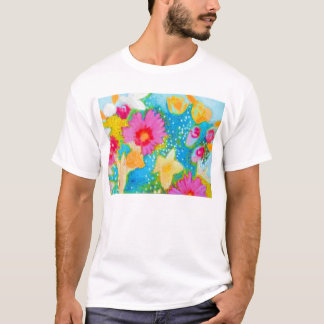 T-shirt fleurs
