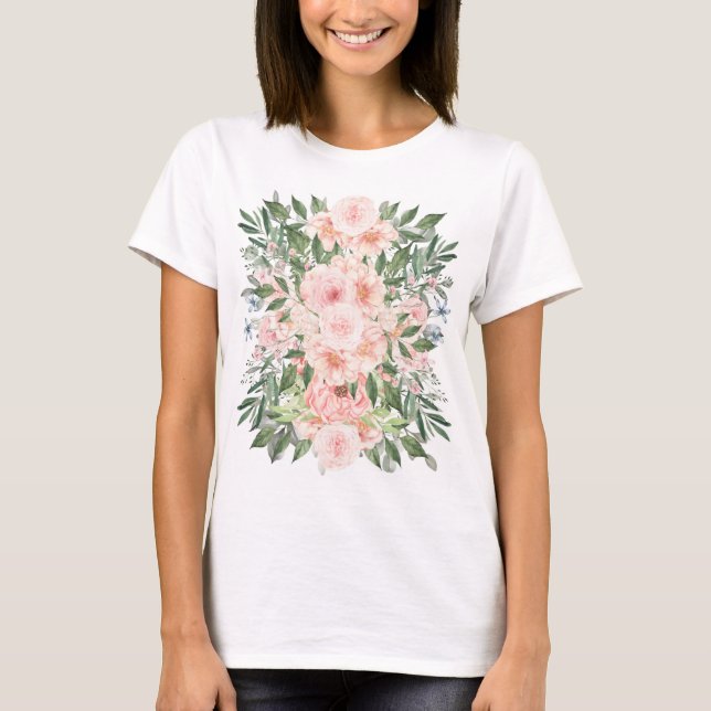 T-shirt fleurs (Devant)