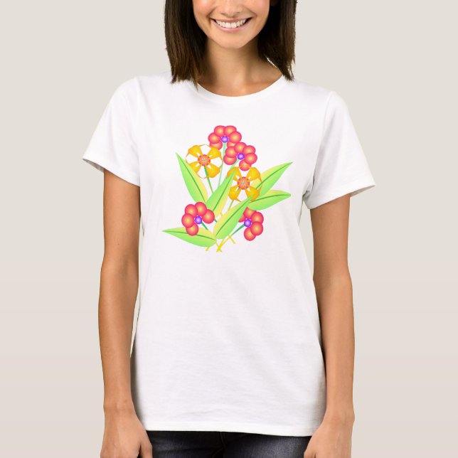 T-shirt Fleurs 2 de ressort (Devant)