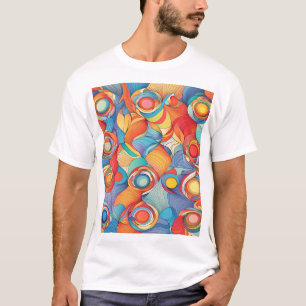 T-shirt Fleurs Abstraites