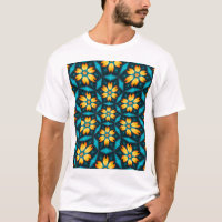 Fleurs Abstraites jaunes