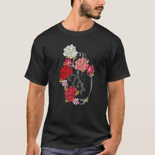 T-shirt Fleurs anatomiques Aimer Jardin Plante Fleur Coeur