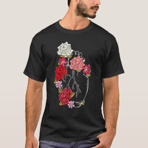 T-shirt Fleurs Anatomiques Amour Plante Jardin Fleurir Cœu