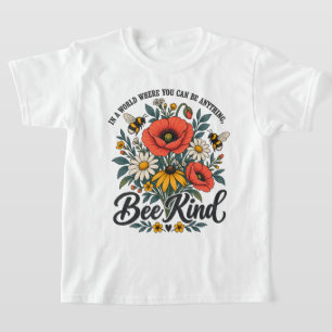 T-shirt Fleurs anciennes d'abeille et sauvages