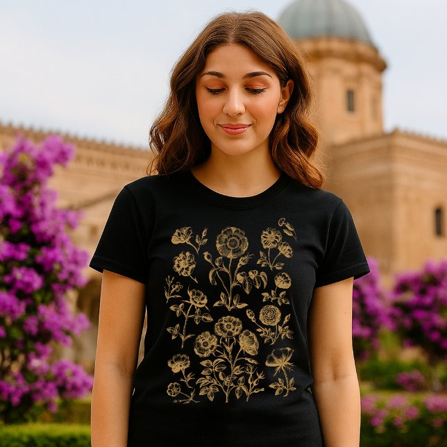 T-shirt Fleurs Art Botanique Antique (Créateur téléchargé)