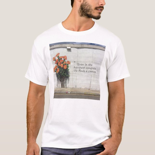 T-shirt Fleurs Banksy (Devant)