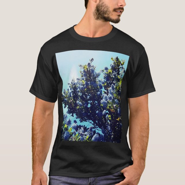 T-shirt Fleurs bleues (Devant)