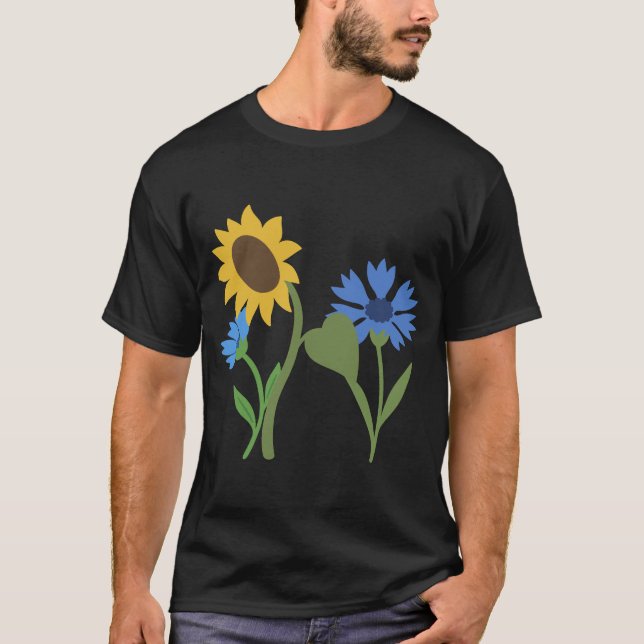 T-shirt Fleurs Botanique Conception Florale Design (Devant)
