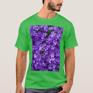 T-shirt Fleurs botaniques violettes