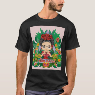 T-shirt Fleurs cardiaques Frida Kahlo esthétique Graphisme