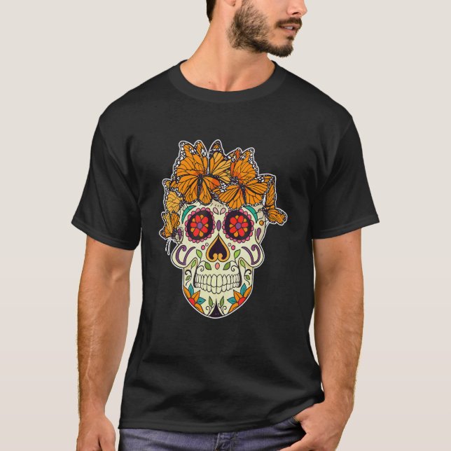 T-shirt Fleurs colorées de l'imagination (Devant)
